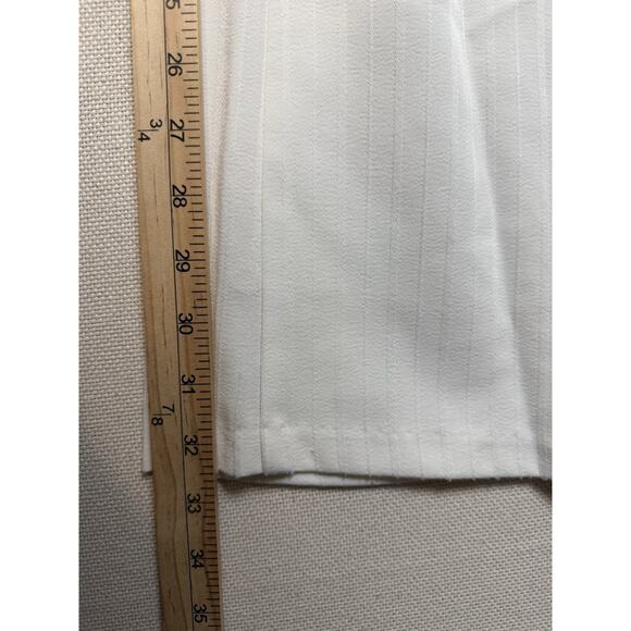 IZ Byer California Women's Ivory Pants Sz 9 Wide Leg Flat Front Career Office - Picture 10 of 16